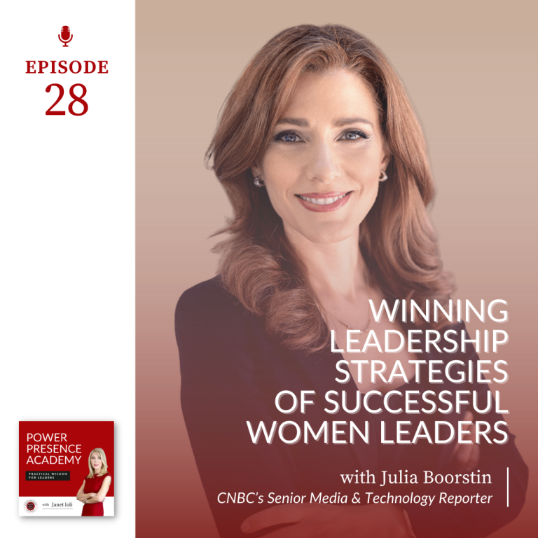 E28: Winning Leadership Strategies of Successful Women Leaders with Julia Boorstin featured image