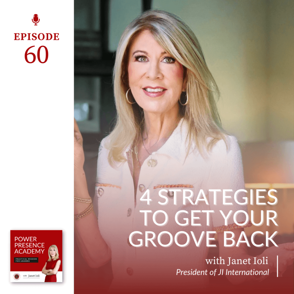 Power Presence Academy podcast episode 60: 4 Strategies to Get Your Groove Back in The New Year - featured image